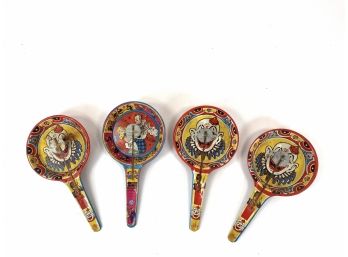US Metal Toy Mfg - Paddle Shaped Noise Makers