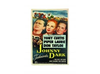 Original - 1954 Movie Poster - 'Johnny Dark' - Tony Curtis