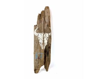 Weathered Wood Plank Southwestern Motif Hand Painted Decor