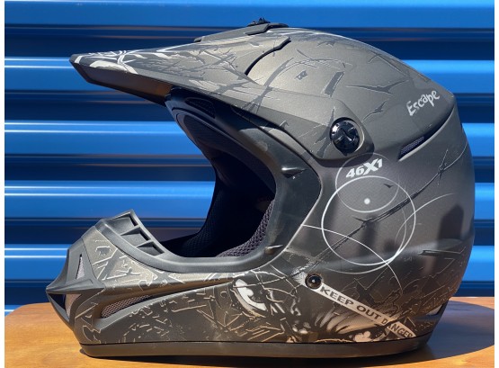 Gmax Matte Black Vented Motorcycle / Motocross / ATV Helmet Size L