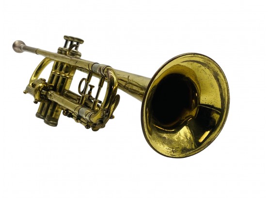 Vintage Monopole Conservatoire De Paris Professional Trumpet, Case And Accessories