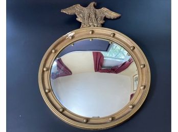 American Federal Gold Gilt Convex Eagle Mirror