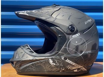 Gmax Matte Black Vented Motorcycle / Motocross / ATV Helmet Size L