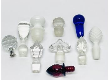 Large Collection Of Antique Perfume Bottle Stoppers