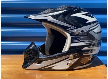 Black Polaris Vented Motocross / ATV Helmet Size M