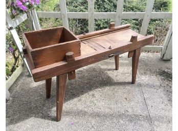 Antique Cabbage Cutter Table