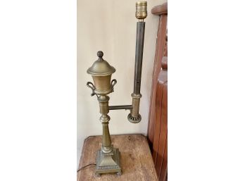 Antique Bright & Co (Late) Argand & Co Bronze Student Lamp