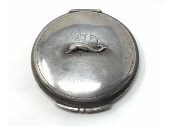 Georg Jensen Sterling Silver 'Dolphin' Compact No. 231N By Harald Nielsen