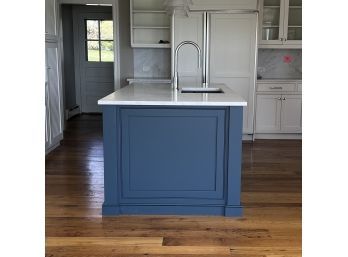 Gorgeous High End Cabinetry Island With Marble Top