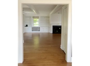 Over 1,000 SF - Gorgeous Maple Flooring - Living Room, Dining Room And Library