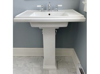 Kohler Pedestal Sink And Chrome Fixtures - Bath 4