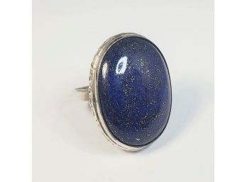 Sterling Silver Blue Stone Ring (2003 Around The Stone)