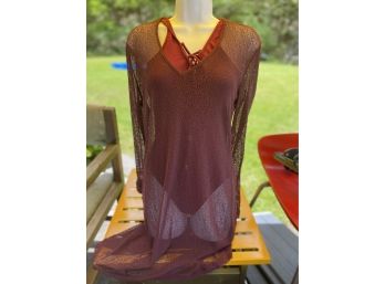 Brand New Mossimo Swimsuit And Sexy Vintage Cover Up