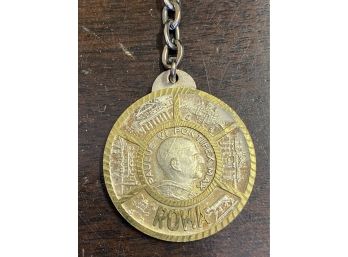 Papal Keychain - Souviner From Italy