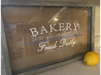Kitchen Art Hand Painted Bakery Sign