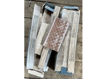 Two Boxes Of Brazilian 'woodgrain' Ceramic Tile