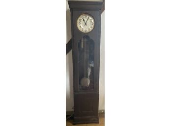 Oak Tall Case Clock -As Found