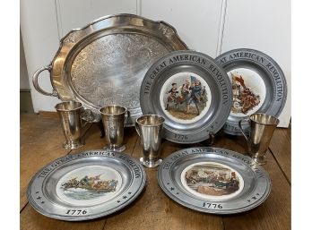 Silver Plate And Pewter Lot