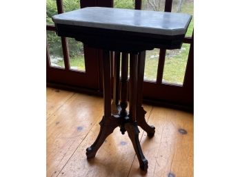 Victorian Walnut Marble Top Stand