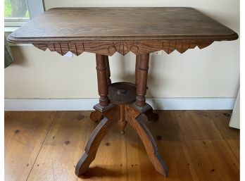 Chestnut Victorian Parlor Table