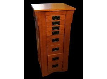 Mission Style Jewelry Cabinet - Incredible Storage.