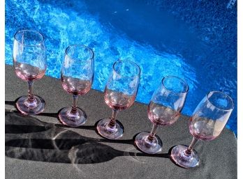 Rose Pink Wine Glasses