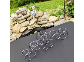 Wrought Iron Mantle Candle Holder