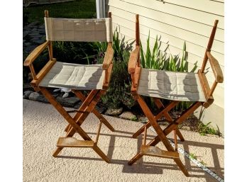 Pair Of Folding Directors Chairs