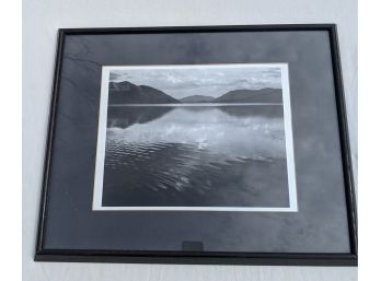 Mountains On The Water Framed Art
