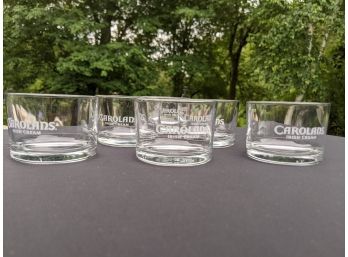 6 Carolans Irish Cream Glasses