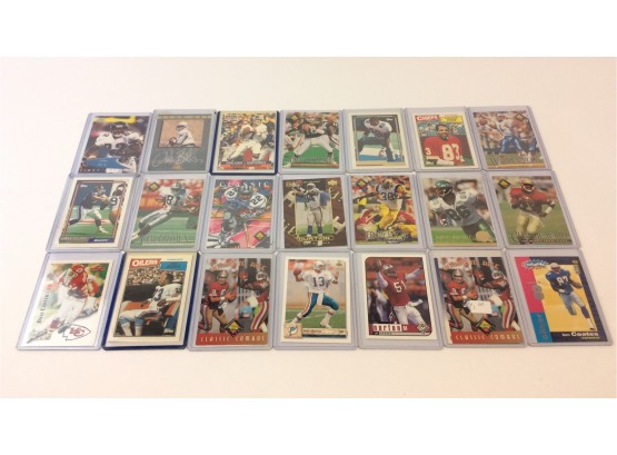 Mixed Lot NFL Football Cards Young To Rice Emmitt Smith Warren Moon Elway (Lot8)