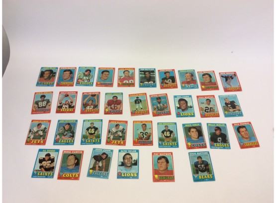 1971 T.C.G. Topps Colts AFC NFC Football Cards (Lot37)