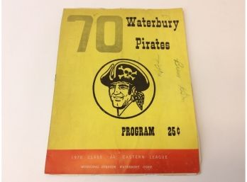 1970 Waterbury Pirates Baseball Eastern League AA Program