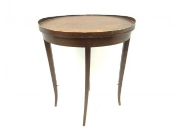 Vintage Used Four Legged Wood Furniture Medium Sized End Table Mersman Tables