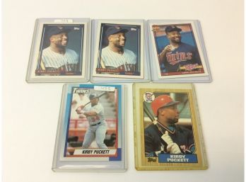 Mixed Lot Of Kirby Puckett Baseball Cards  (lot47)