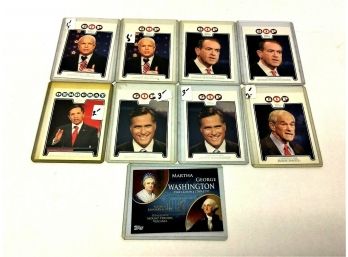 Mixed Lot Of 2008 Used Topps GOP Democrat McCain Huckabee Romney Trading Cards (Lot39)