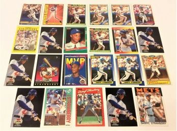 Mixed Vintage Lot Darryl Strawberry Topps 147 710 300 560 600 Baseball Cards (lot41)
