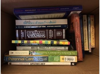 Mixed Book Lot #12 Sociology Carrots Love Tomatoes Home Apothecary Perennial Care