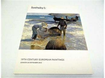 Sothebys 19th Century European Paintings London Nov 20 2012 Auction Catalog Book
