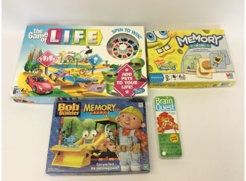 Lot Childrens Kids Board Games Memory Game Of Life Brain Quest
