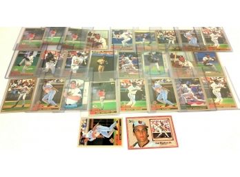 Mixed Lot 27 Vintage Used 1999 2000 Oversized Baseball Cards Bowman Chrome