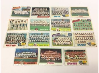 Vintage Yankees Astros Rangers Mets Expos Team Baseball Cards (lot52)