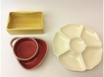 Spode IMP England Chip N Dip Yellow Mixed Lot Ceramic Serving Bowls Planter Various Brands