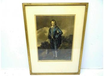 Antique Published By Edward Gross Co New York Thomas Gainsborough Blue Boy Limited Edition Print