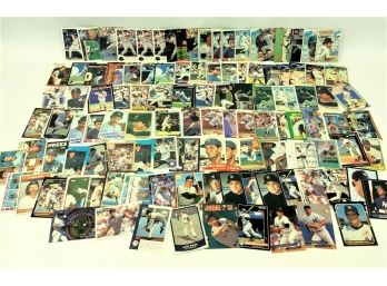 Large Mixed Lot 1980s-2000s New York Yankees Baseball Cards Posada Williams Mercer Dent (lot42)