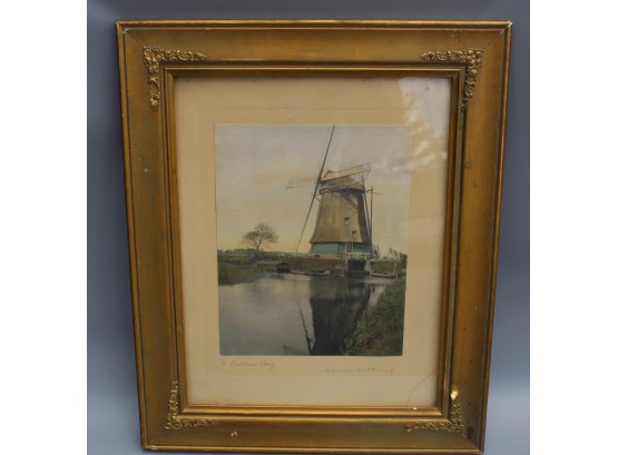 Framed Wallace Nutting Colored Print