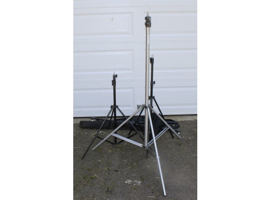 Three Extendable Professional Photography Light Stands