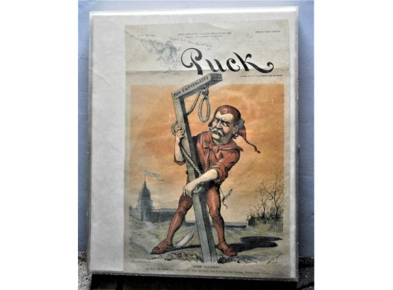 1898 'POOR ILLINOIS!' PUCK Magazine Cover