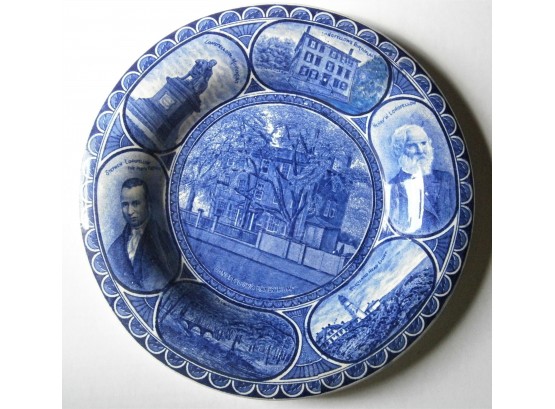 'LONGFELLOWS AEARLY HOME' 19th Century Staffordshire Plate