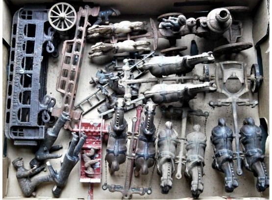 Large Lot Of Cast Iron Toys And Parts